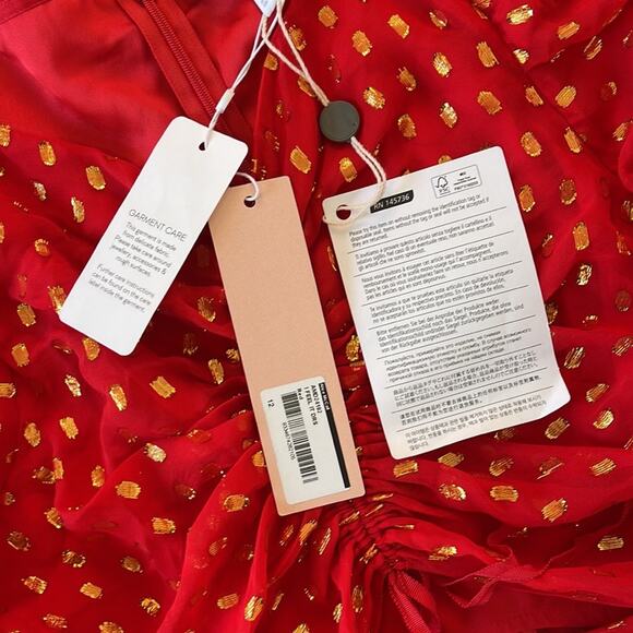 Alice McCall Red Silk “I feel it coming” Dress - Picture 11 of 16